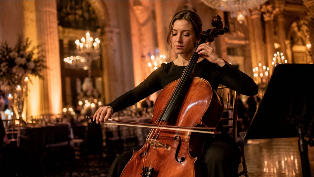 Cello Player performance