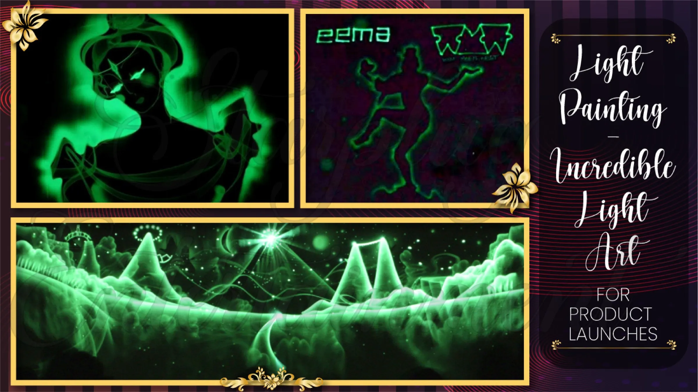 Light Painting — Incredible Light Art performance