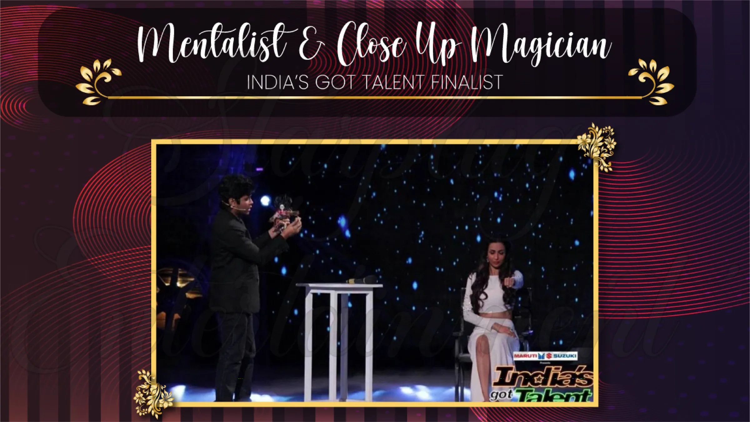 Mentalist & Close Up Magician performance